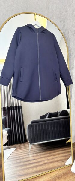 Scuba Fermuarlı Hırka Lacivert