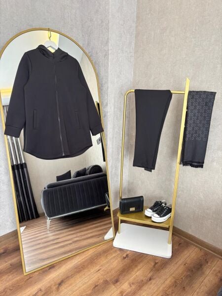 Scuba Fermuarlı Hırka Siyah