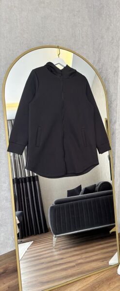 Scuba Fermuarlı Hırka Siyah