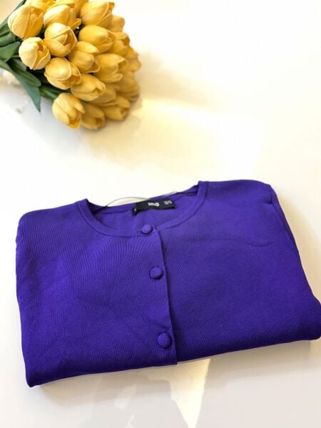 Orijinal Marka Hırka Mor XL